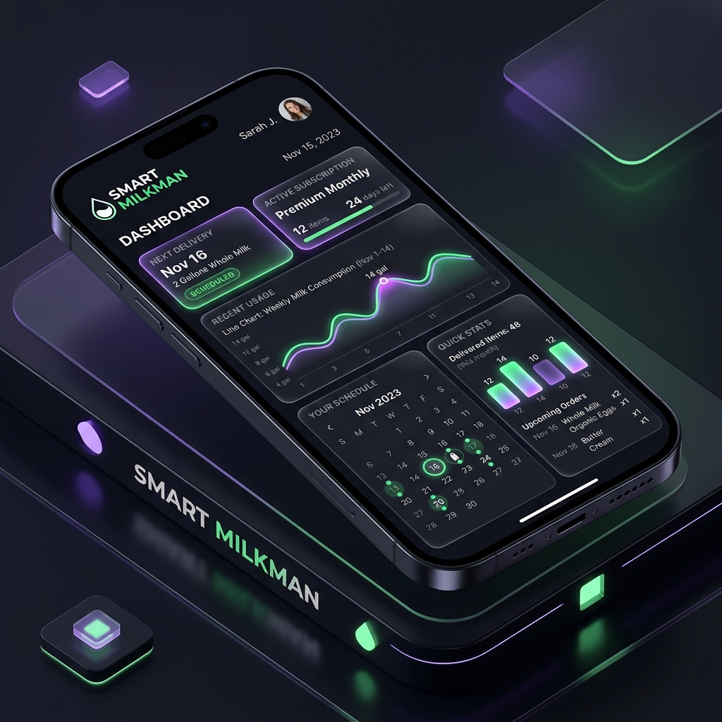 Smart Milkman Dashboard Interface